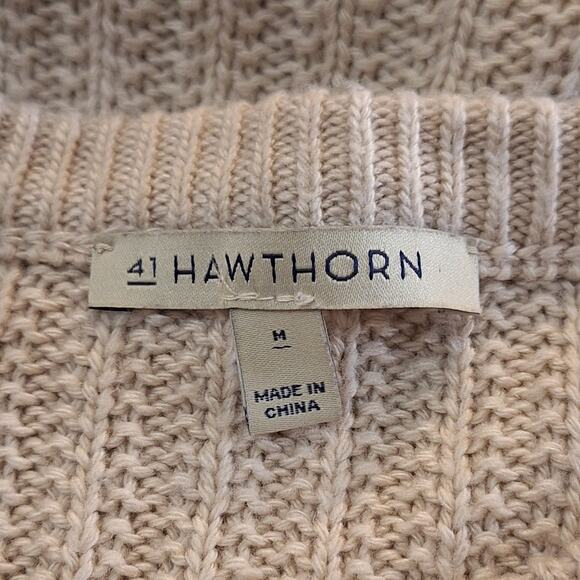 41 Hawthorn Sweater Women's M Beige Pullover Minimalist Neutral Simple Classic - Picture 2 of 7